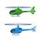 Helicopter as Rotorcraft with Horizontally-spinning Rotor Hovering in the Sky Vector Set