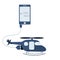 Helicopter automation using cell phone