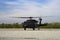Helicopter blackhawk on the ground