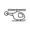 Helicopter, chopper icon. Vector illustration