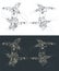 Helicopter coaxial main rotor drawings