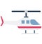 Helicopter Color Vector Icon which can easily modify or edit