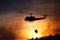 Helicopter Fighting Forest Fire in New Jersey