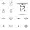 helicopter icon. Drones icons universal set for web and mobile