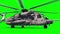 Helicopter MH-53M Pave Low Takes off Close up Green Screen 3D Rendering