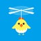 Helicopter propeller on the head of a little bird, means accelerating the development of enterprises