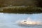 Helicopter rescue training operation on the Columbia river, Oregon.