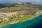 Helicopter Ride - Curacao Santa Barbara golf course and coastline