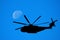 Helicopter Silhouette against
