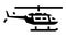 helicopter transport glyph icon animation