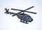 Helicopter. Vector drawing