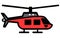 Helicopters Aircrafts Illustration, Flying Colorful Choppers, Air Transportation Flat Vector Illustration