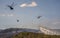 Helicopters extinguish forest fire in Croatia