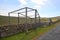 Heligoland bird trap and stone wall