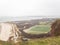 Heligoland on a windy, rainy day