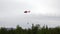 Helikopter leaving Nikkaluokta to Kebnekaise mountain range