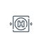 helipad icon vector from smart city concept. Thin line illustration of helipad editable stroke. helipad linear sign for use on web