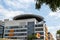 Helipad on the roof of the modern building