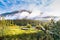 Helipad at Virginia Fall campground at the Nahanni National Park Reserve, Canada