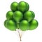 Helium balloon bunch colorful green party balloons decoration