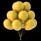 Helium balloons bunch yellow birthday party decoration glossy