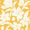 Hellebore Christmas rose flowers pattern yellow