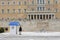 The Hellenic Parliament and the guard in front