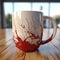 Hellish Stained Mug With Photorealistic Details - Unique Design