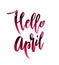 Hello april quote.