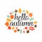 Hello autumn typography design inspiration