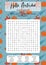 Hello Autumn word search puzzle for children or adults. Crossword activity printable game