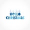 Hello Christmas. Trend lettering
