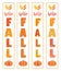 Hello Fall Home Front Porch Vertical Sign set