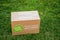 Hello Fresh meal kits delivered in a box on a green grass