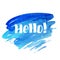 Hello - hand drawn lettering