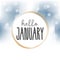 Hello January. Hello January vector. Welcome January.