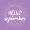 Hello July hand written lettering , inspirational quotes