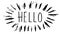 Hello Letters Scribble Animation Doodle Animation of doodled hello word with hand written letters blinking on white