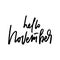 Hello November fall life style inspiration quotes lettering.