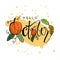 Hello October hand drawn lettering.