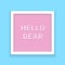 Hello pink letter board vector background. Letterboard pink type retro sign