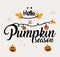 Hello pumpkin season Halloween silhouette vector design