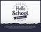 Hello School Friends Sticker on White