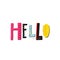 Hello shirt quote lettering