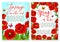Hello Spring greeting card with flower frame