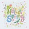 Hello spring, seasonal blooming and flora decor