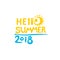 Hello Summer. 2018. Graphic inscriptions.