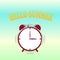 Hello Summer alarm. Time to enjoyed yourself. Creative vector illustration.