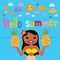 Hello summer hula girl