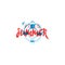 Hello summer. Retro sign, badge, banner template. Illustration Lifebuoy of the emblem of summer. It is good for printing